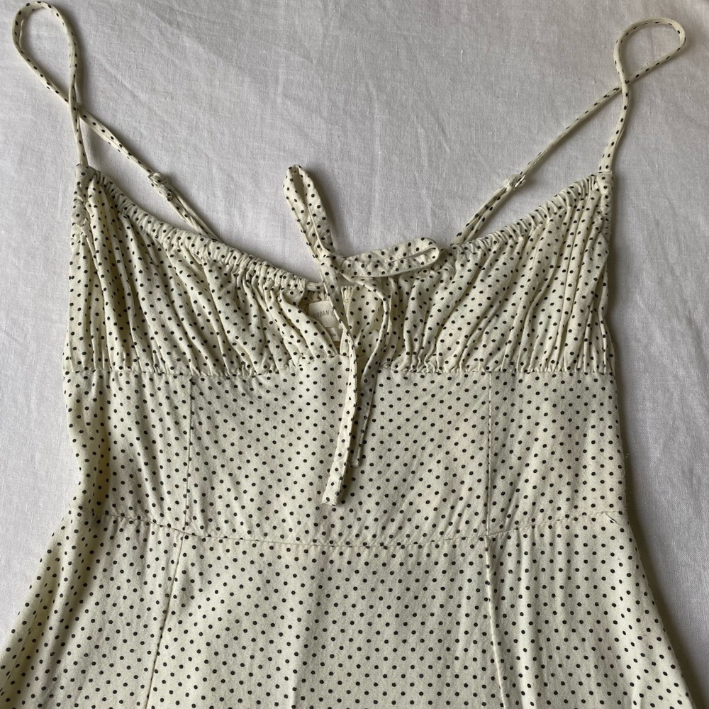 Urban outfitters cotton polka dot milkmaid dress